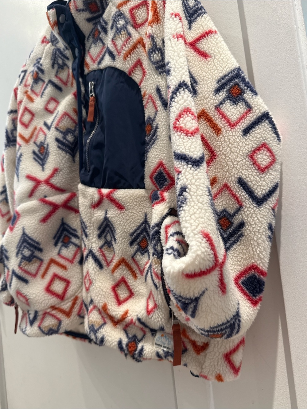 Mountain and Isles Southwest Geometric Sherpa Fleece Jacket Large - Picture 6 of 6